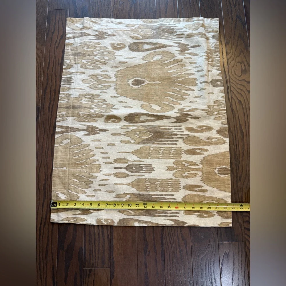 Pottery Barn Linen Cotton Vivian IKAT KING Duvet Plus 2 Standard Shams